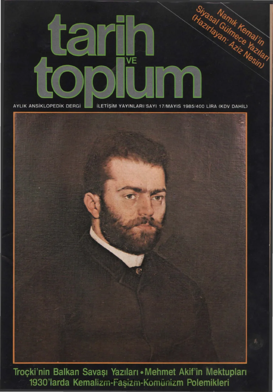 Toplum Sayı 17 Mayıs 1985 kapak görseli