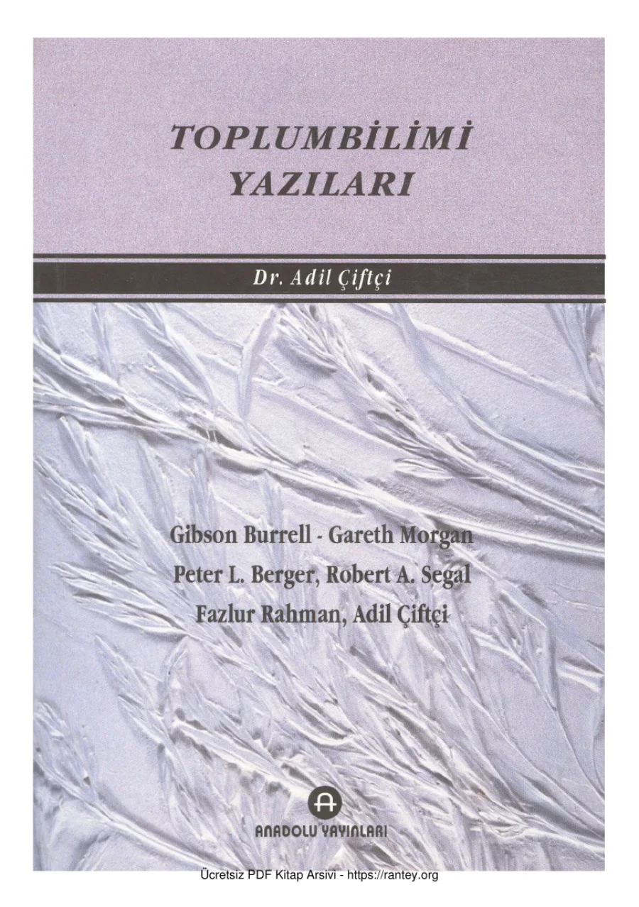 Toplumbilimi Yazıları kapak görseli