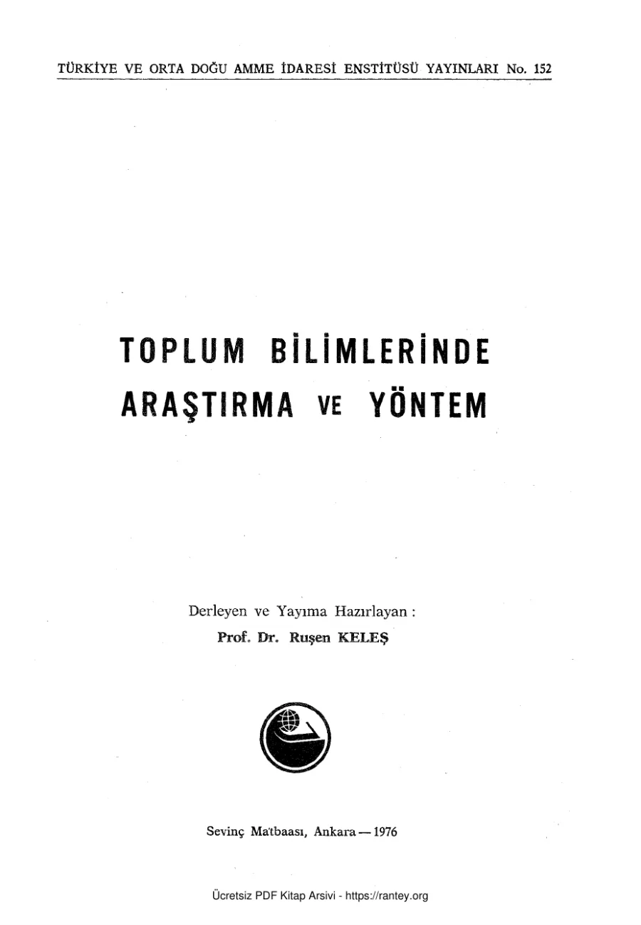 Toplumbilimlerinde Araştırma ve Yöntem kapak görseli