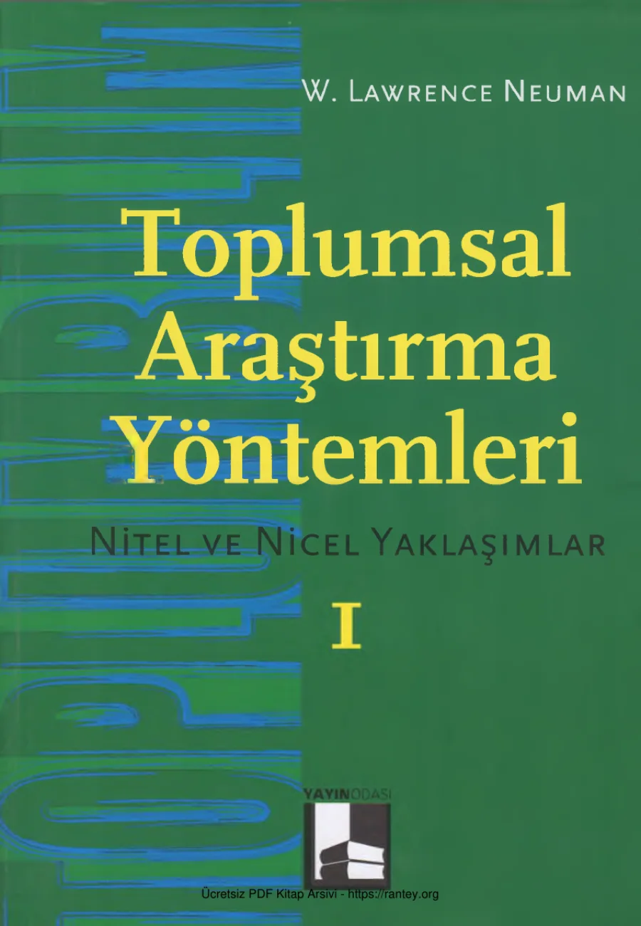 Toplumsal Araştırma Yöntemleri 1 Yayın Odası Yayınları kapak görseli