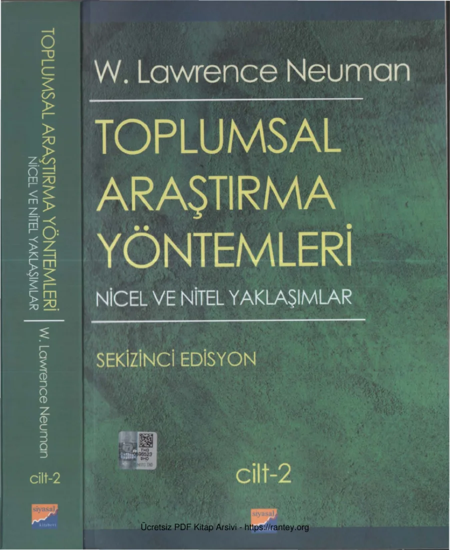 Toplumsal Araştırma Yöntemleri Sekizinci Edisyon Cilt II kapak görseli