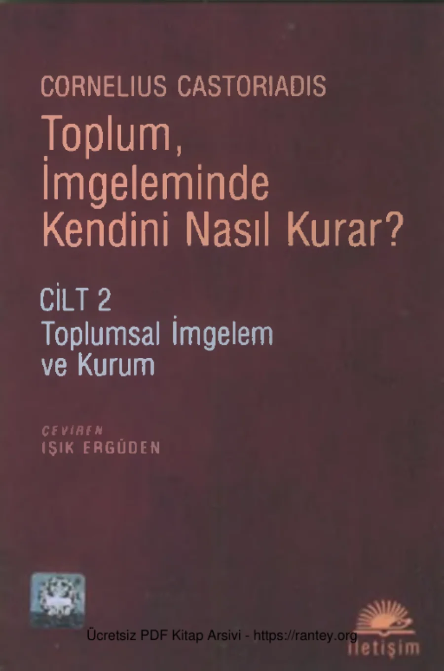 Toplumsal İmgelem ve Kurum II kapak görseli