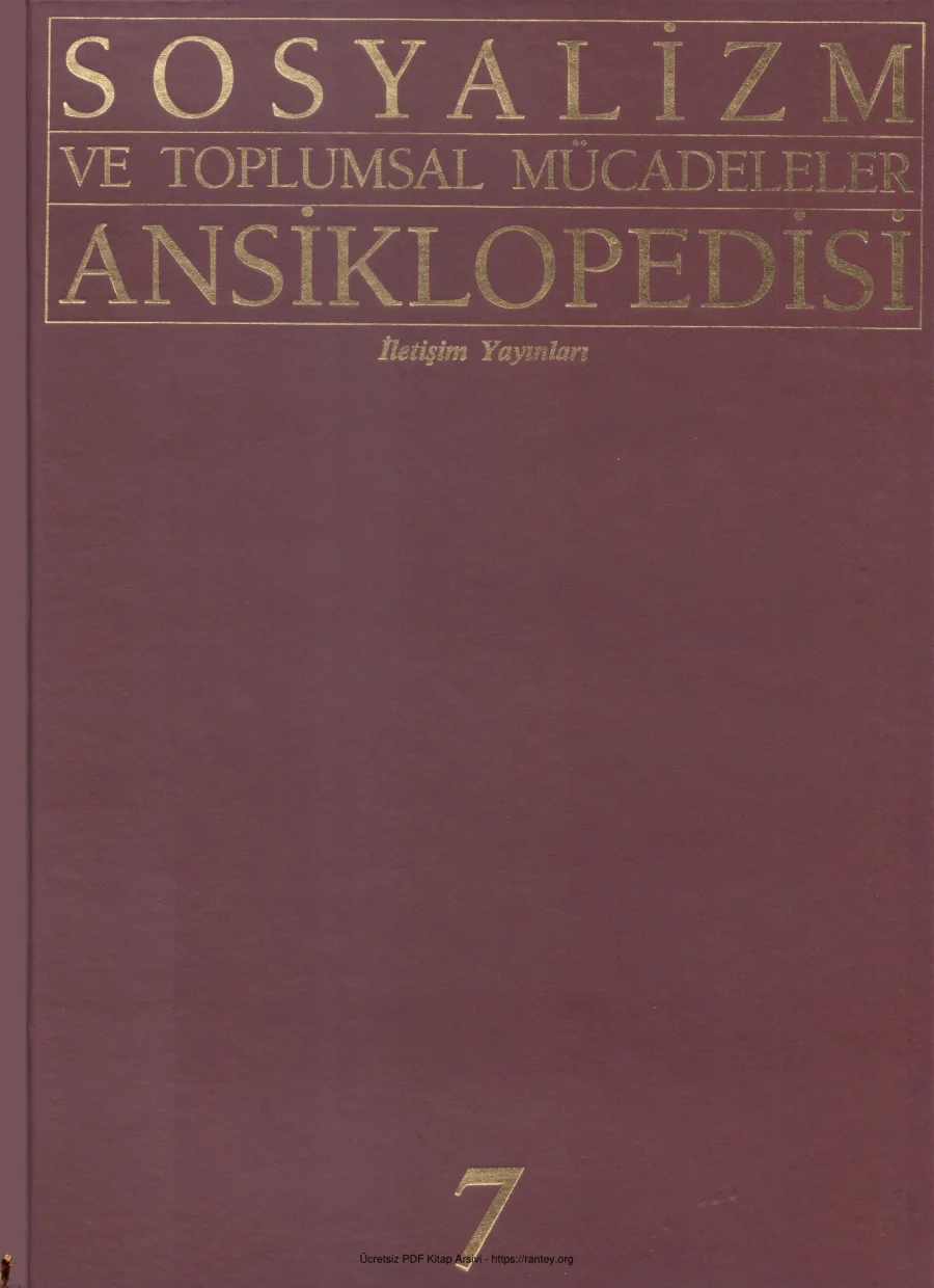 Toplumsal Mücadeleler Ansiklopedisi Cilt 7 kapak görseli