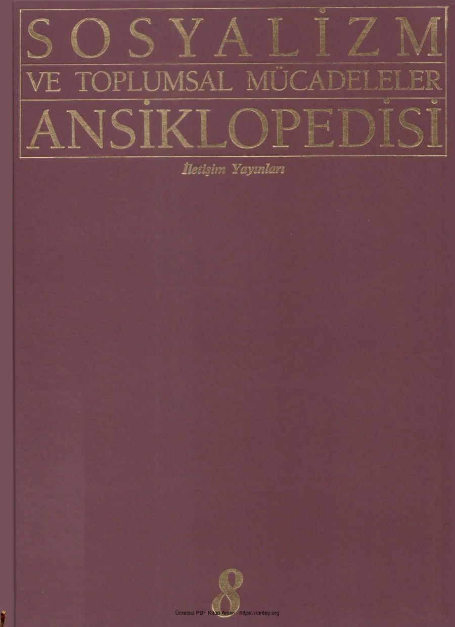 Toplumsal Mücadeleler Ansiklopedisi Cilt 8 kapak görseli