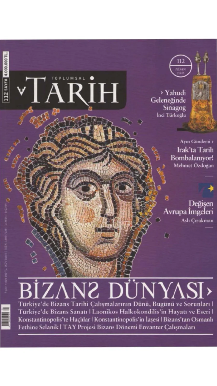 Toplumsal Tarih Sayı 112 Nisan kitap kapağı