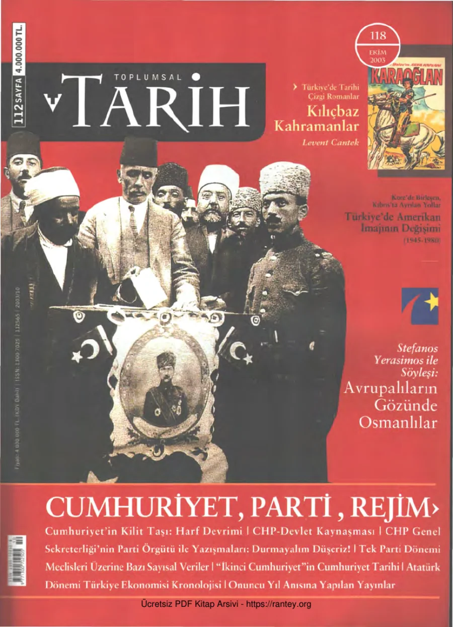 Toplumsal Tarih Sayı 118 kapak görseli