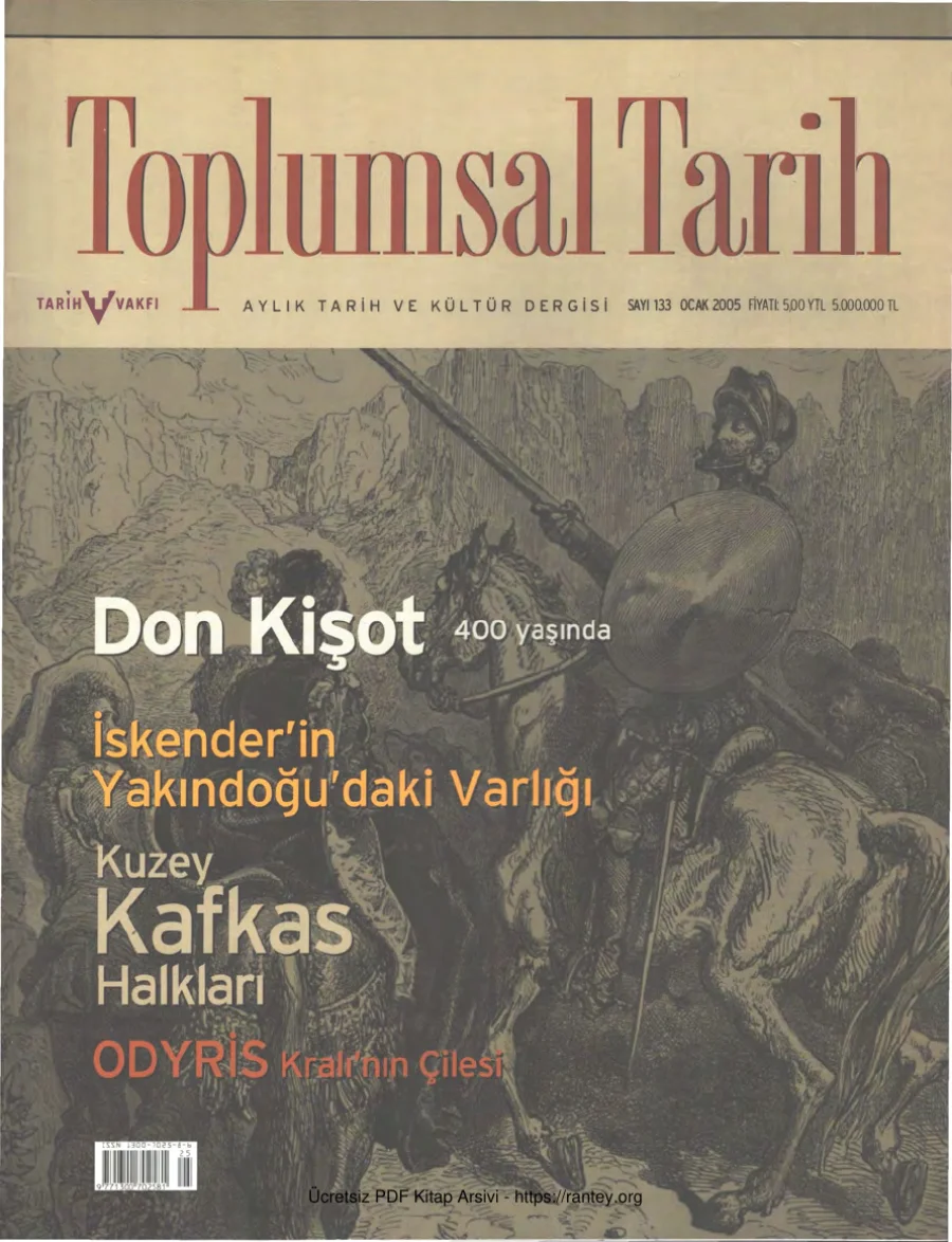 Toplumsal Tarih Sayı 133 Ocak 2005 kapak görseli