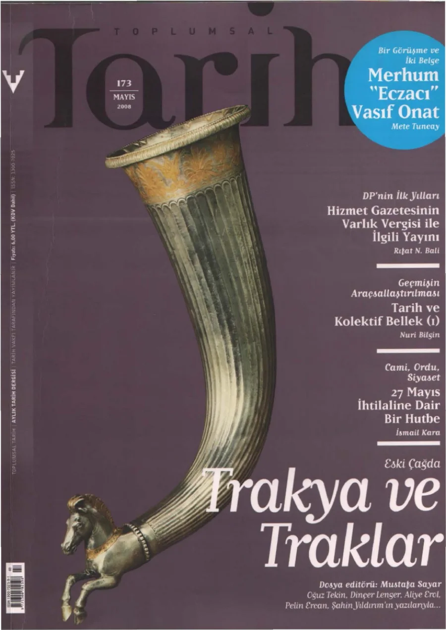 Toplumsal Tarih Sayı 173 Mayıs kitap kapağı
