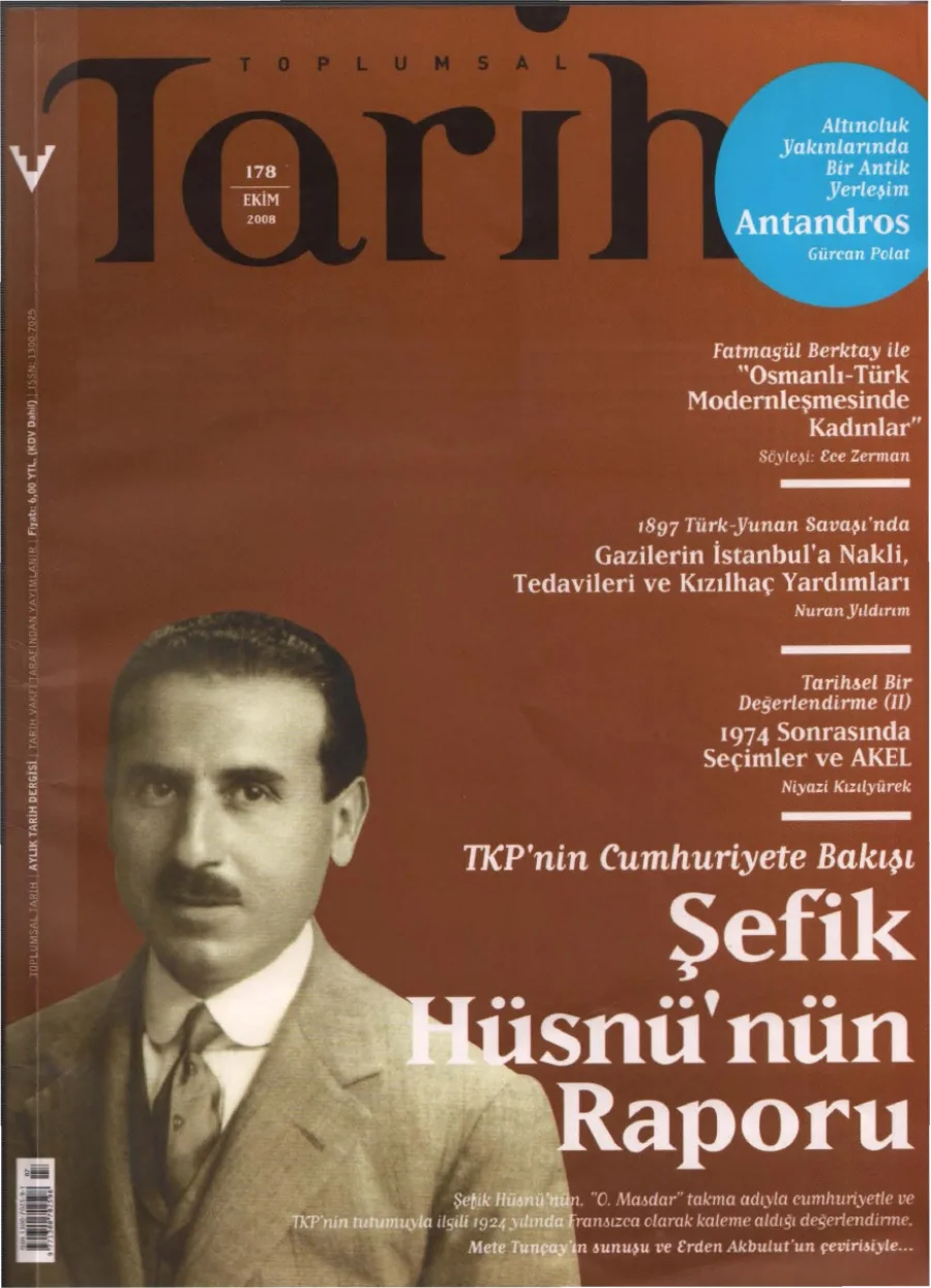 Toplumsal Tarih Sayı 178 Ekim kitap kapağı