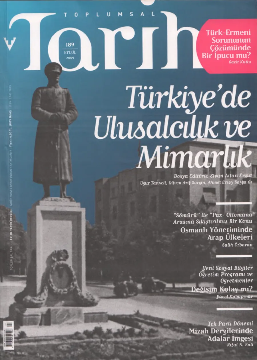 Toplumsal Tarih Sayı 189 Eylül kitap kapağı