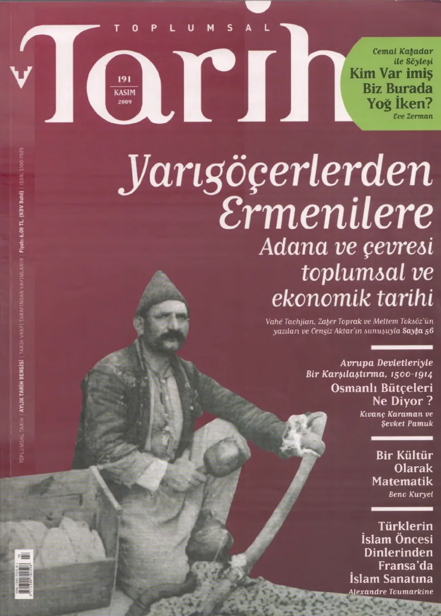 Toplumsal Tarih Sayı 191 Kasm kapak görseli