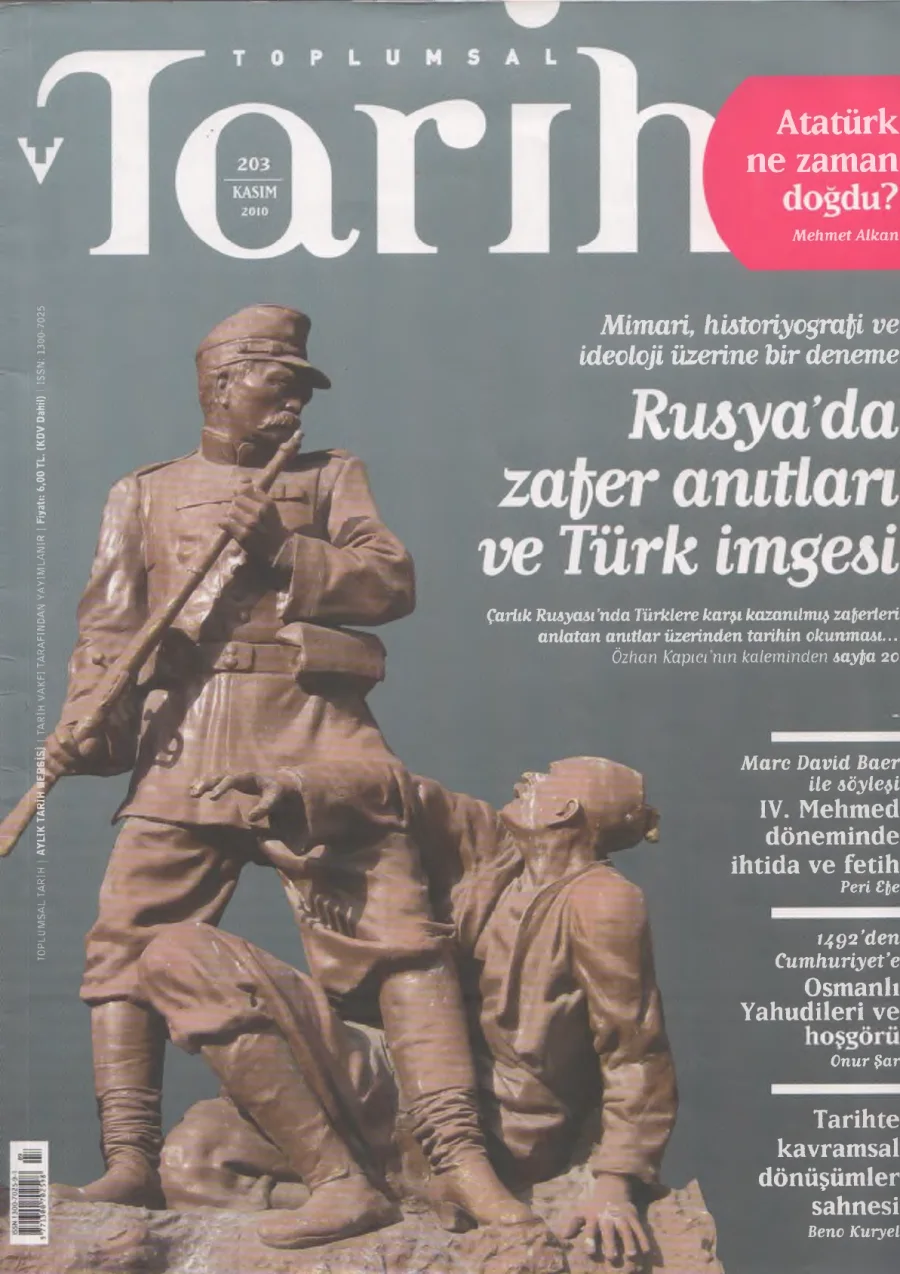 Toplumsal Tarih Sayı 203 Kasım kitap kapağı