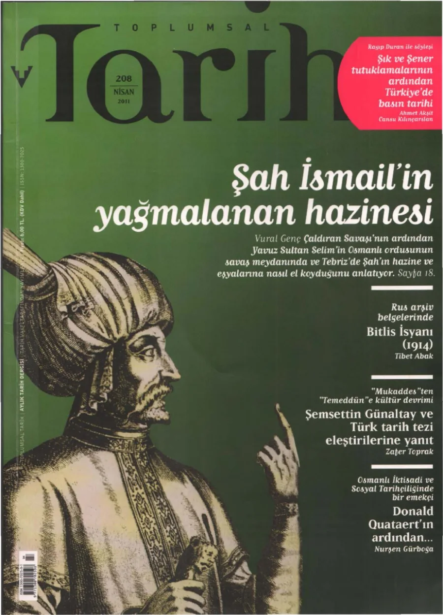 Toplumsal Tarih Sayı 208 Nisan kitap kapağı