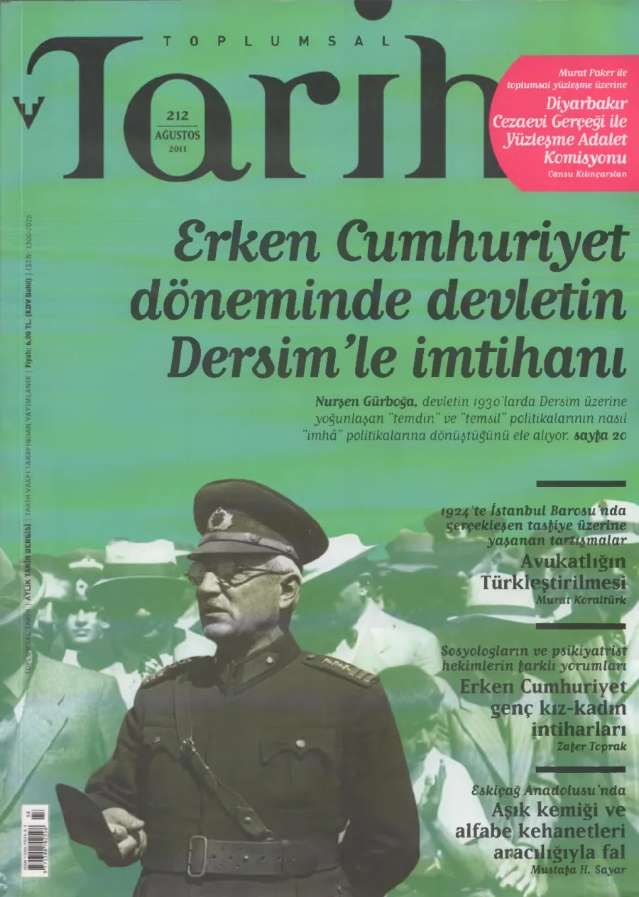 Toplumsal Tarih Sayı 212 Ağustos kapak görseli