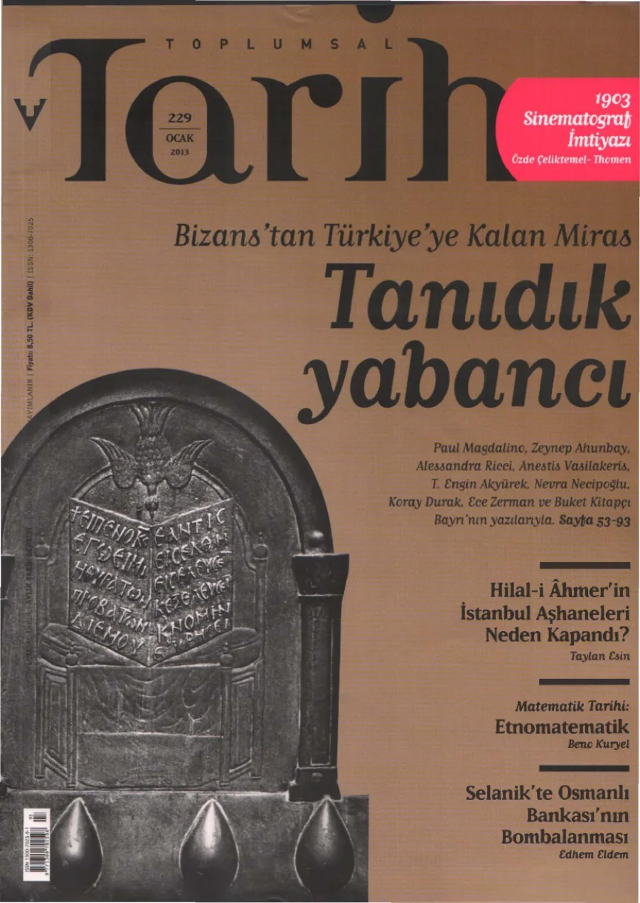 Toplumsal Tarih Sayı 229 Ocak kitap kapağı