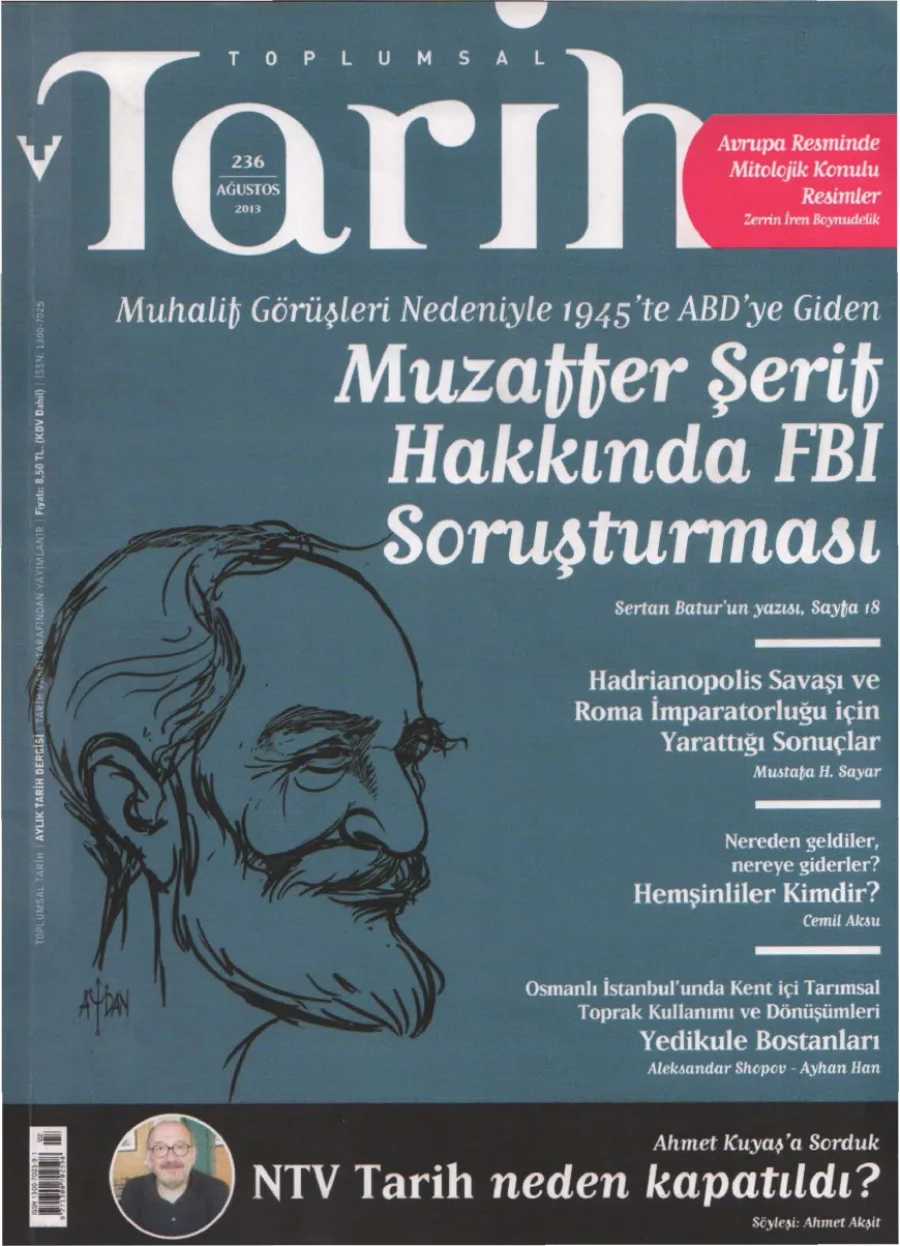 Toplumsal Tarih Sayı 236 Ağustos kapak görseli