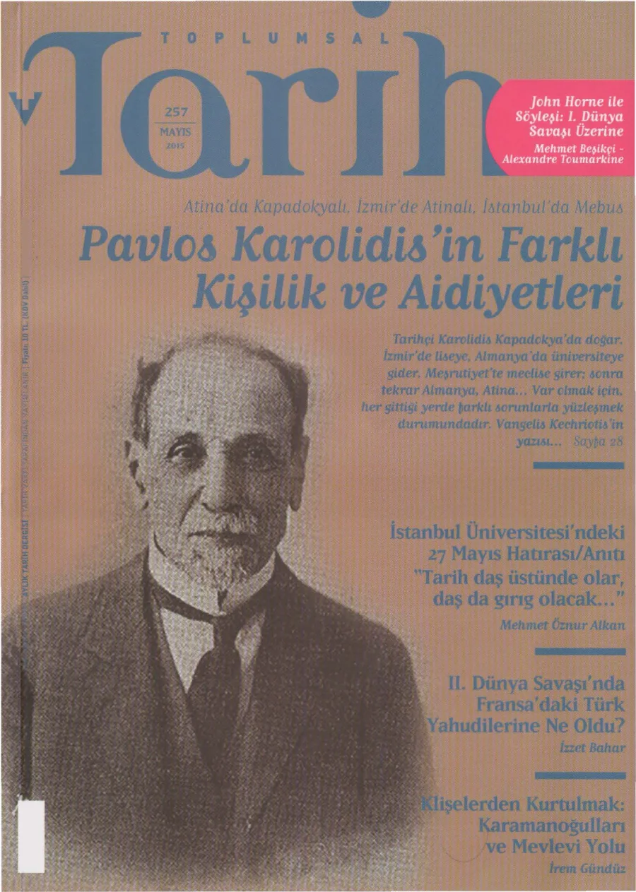Toplumsal Tarih Sayı 257 Mayıs kitap kapağı