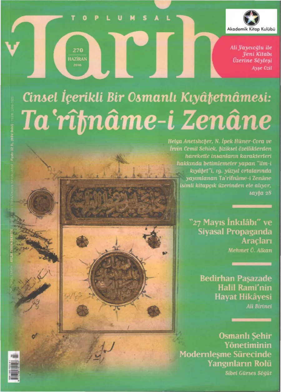 Toplumsal Tarih Sayı 270 Haziran kitap kapağı