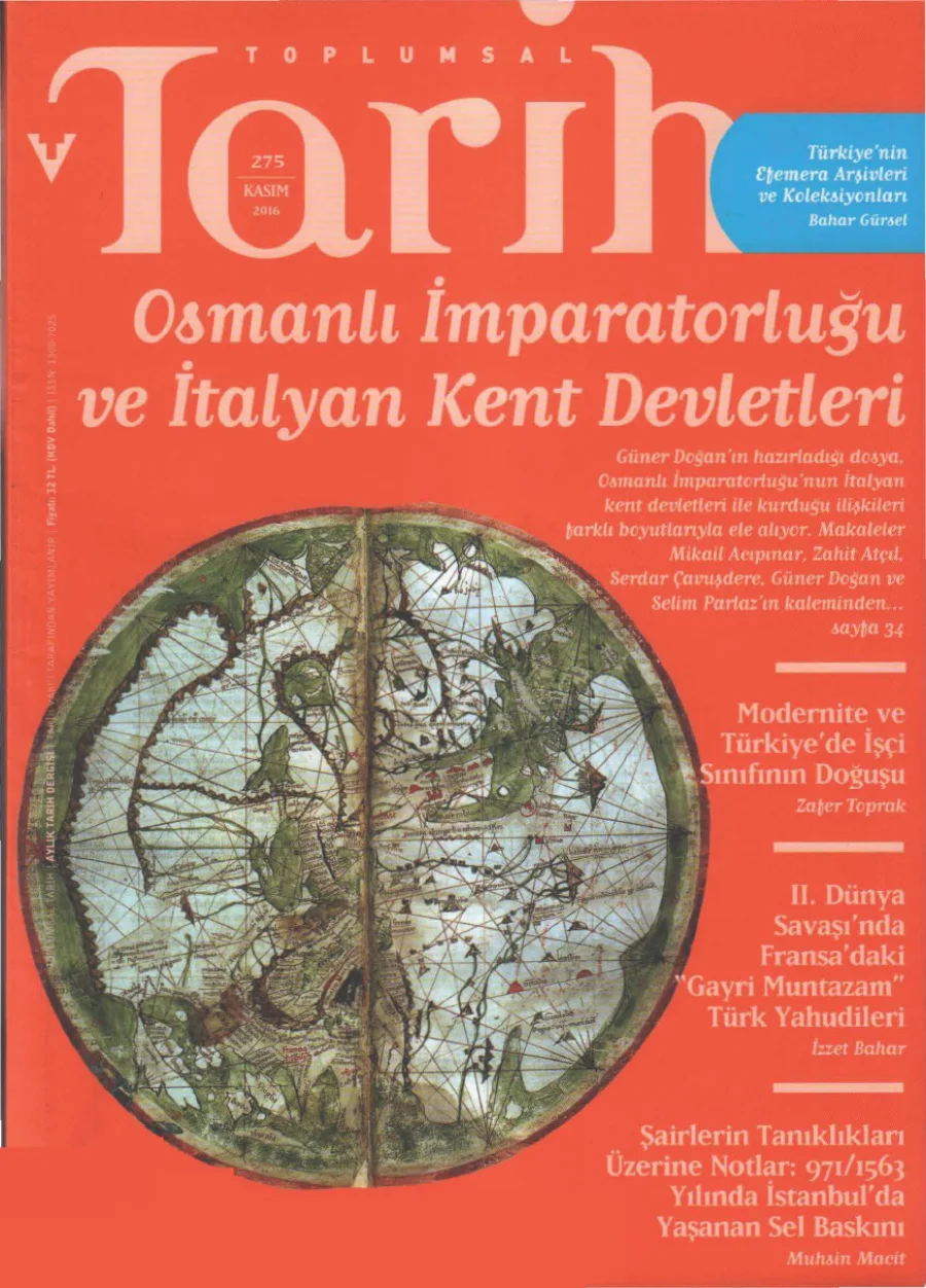 Toplumsal Tarih Sayı 275 Kasım kitap kapağı