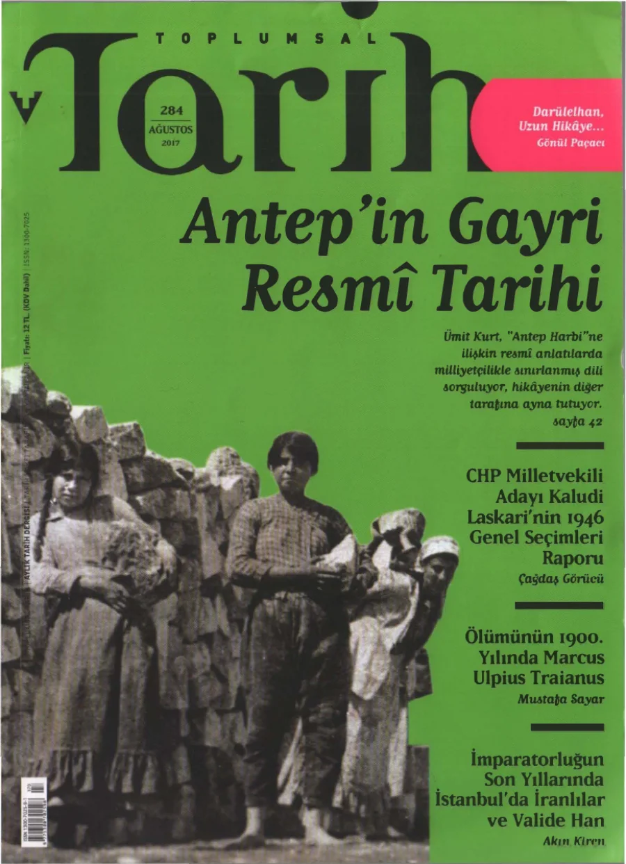 Toplumsal Tarih Sayı 284 Ağustos kapak görseli