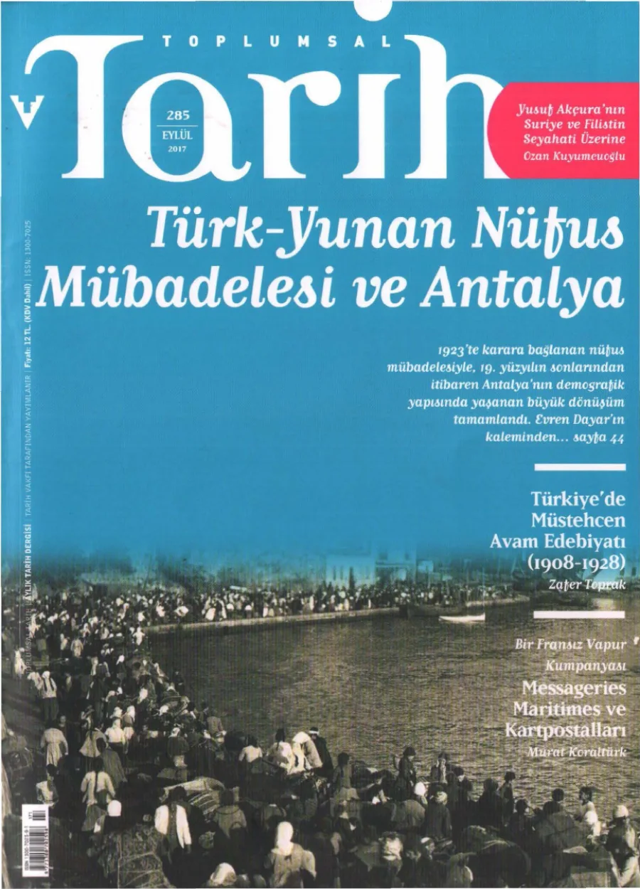 Toplumsal Tarih Sayı 285 Eylül kitap kapağı