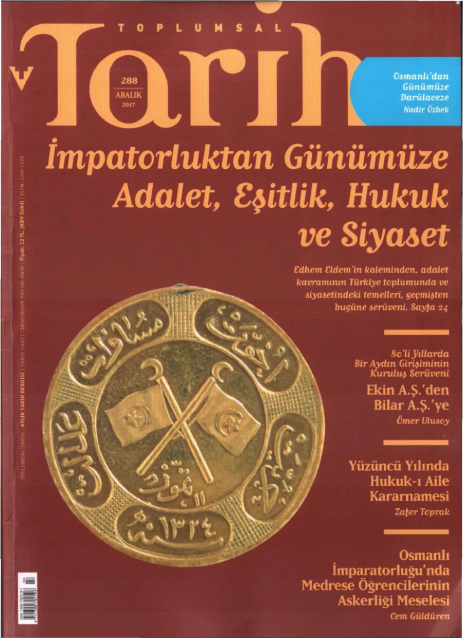 Toplumsal Tarih Sayı 288 Aralık kitap kapağı