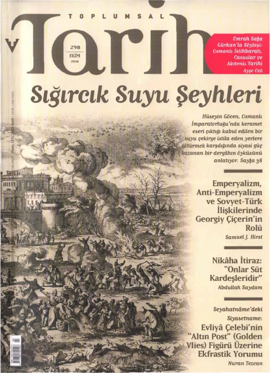 Toplumsal Tarih Sayı 298 Ekim 2018 yeni taramaya kadar idare kapak görseli