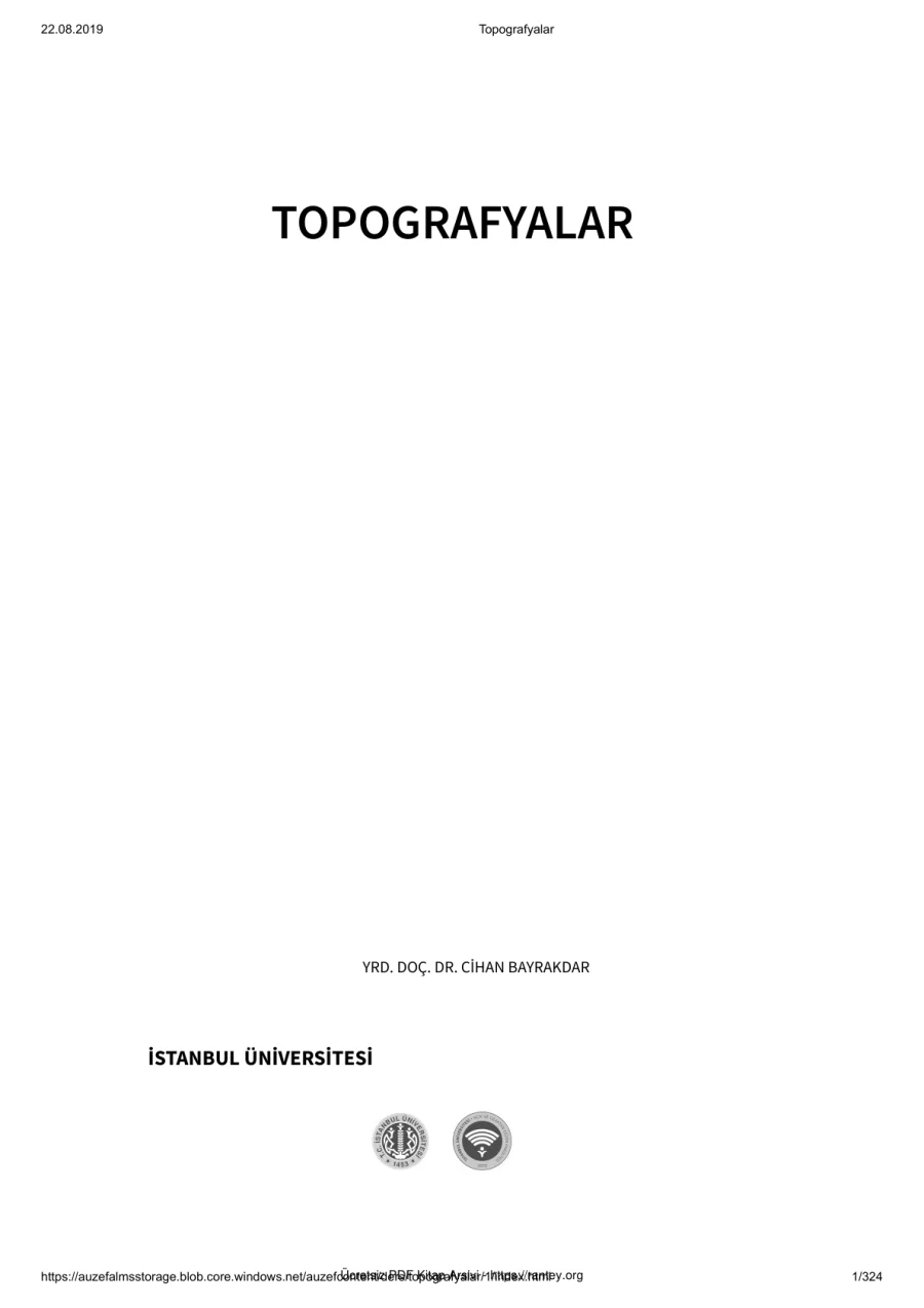 Topografyalar kapak görseli