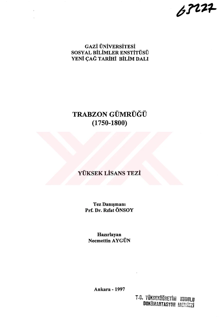 Trabzon Gümrüğü (1750-1800) kapak görseli