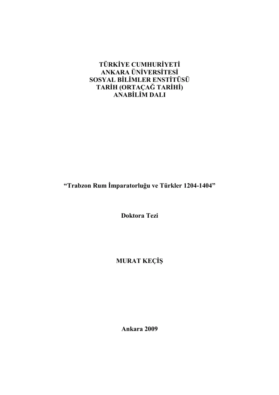Trabzon Rum İmparatorluğu ve Türkler (1204-1404) kapak görseli