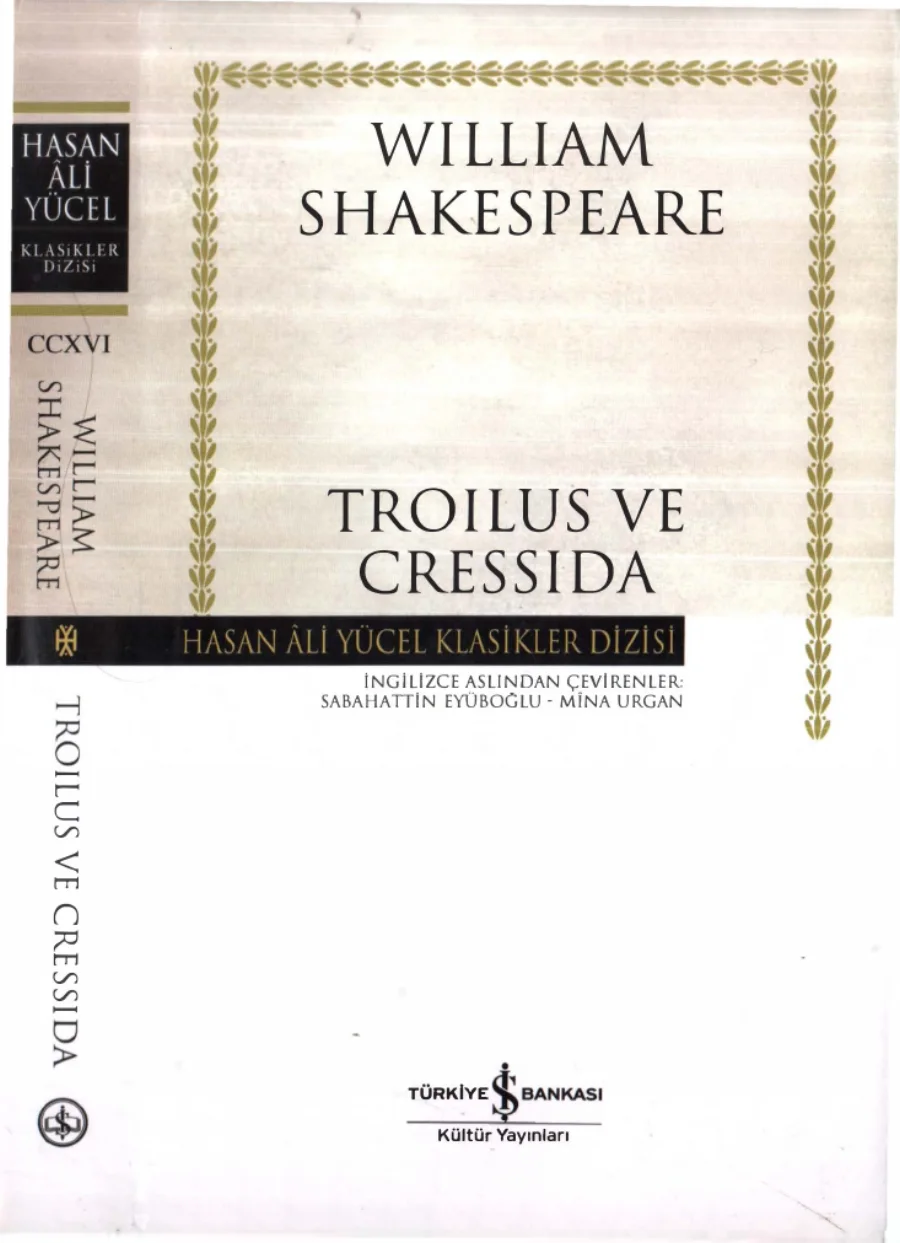 Troilus ve Cressida kapak görseli