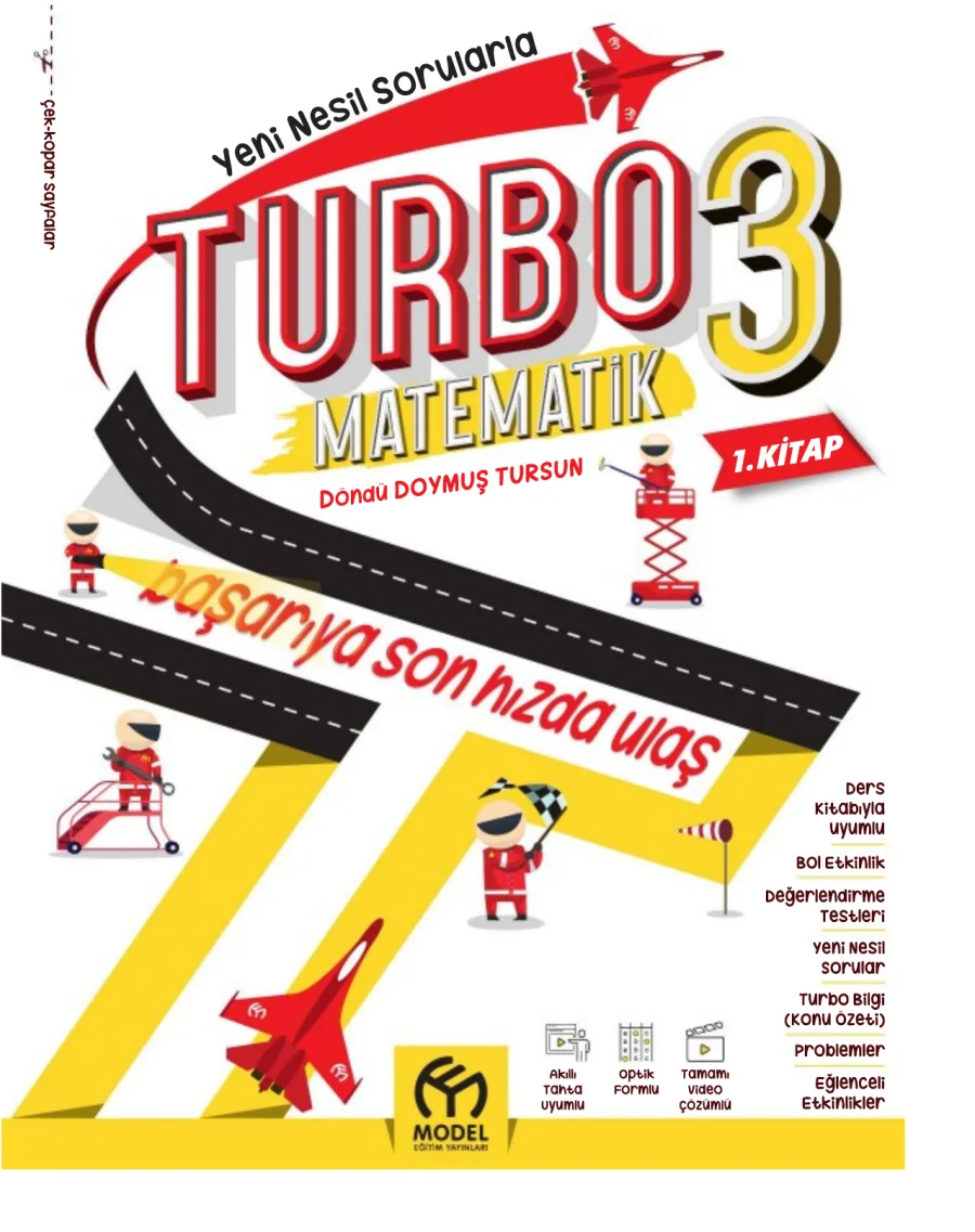 turbo 3 sinif matematik 1 kitap kapak görseli