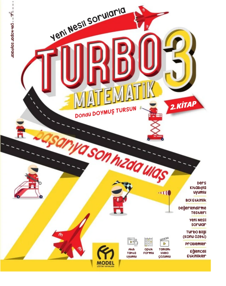 turbo 3 sinif matematik 2 kitap kapak görseli