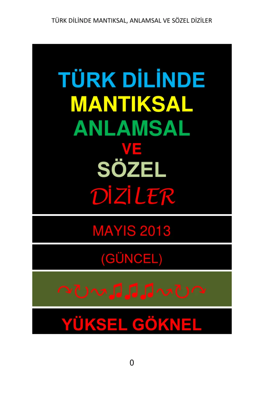 Türk Dilinde Mantıksal Yapı kapak görseli