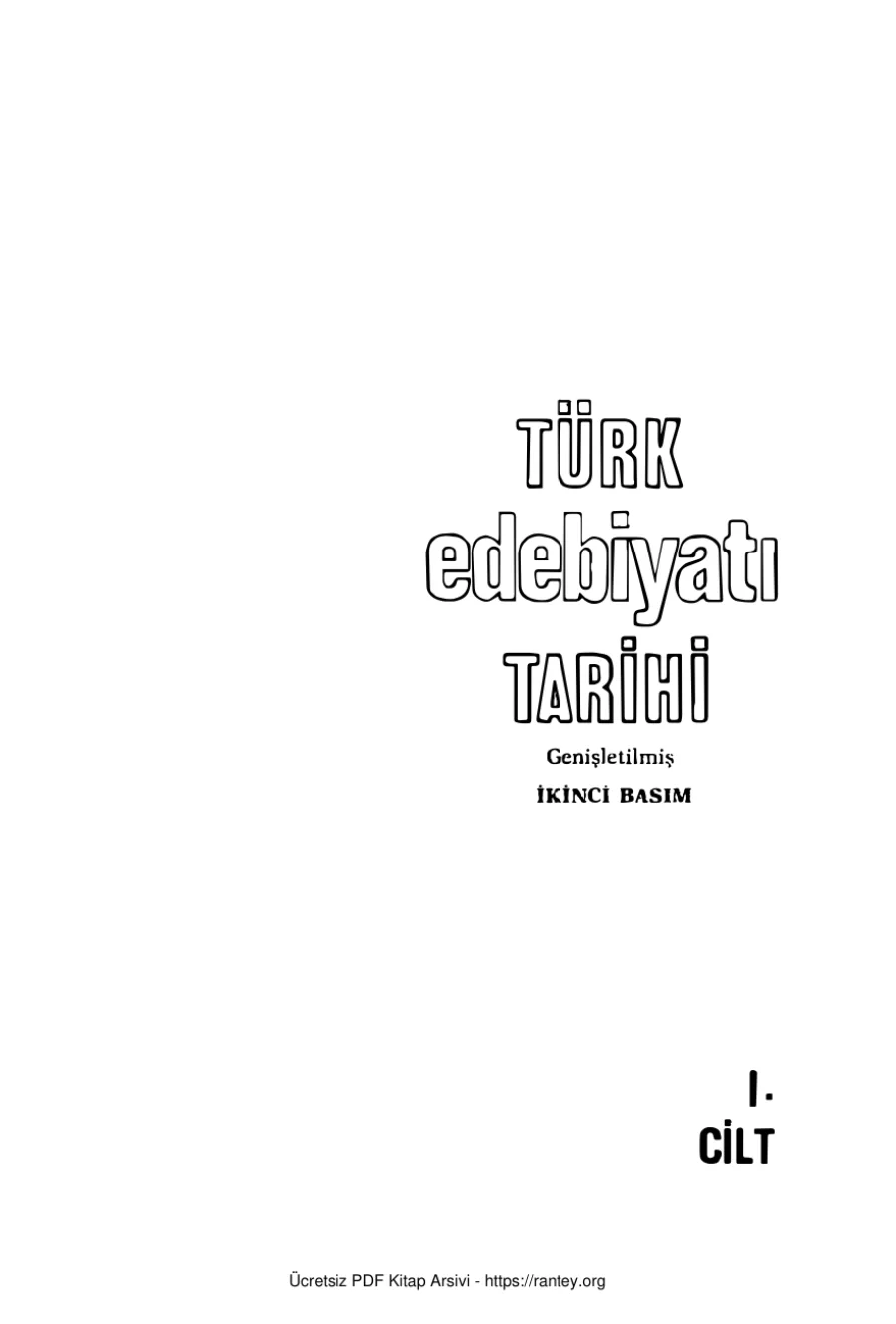 Türk Edebiyatı Tarihi 1 Başlangıçtan Tanzimata İnkılap Aka Yayınları kapak görseli