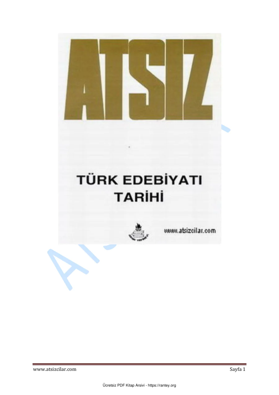 Türk Edebiyatı Tarihi kapak görseli