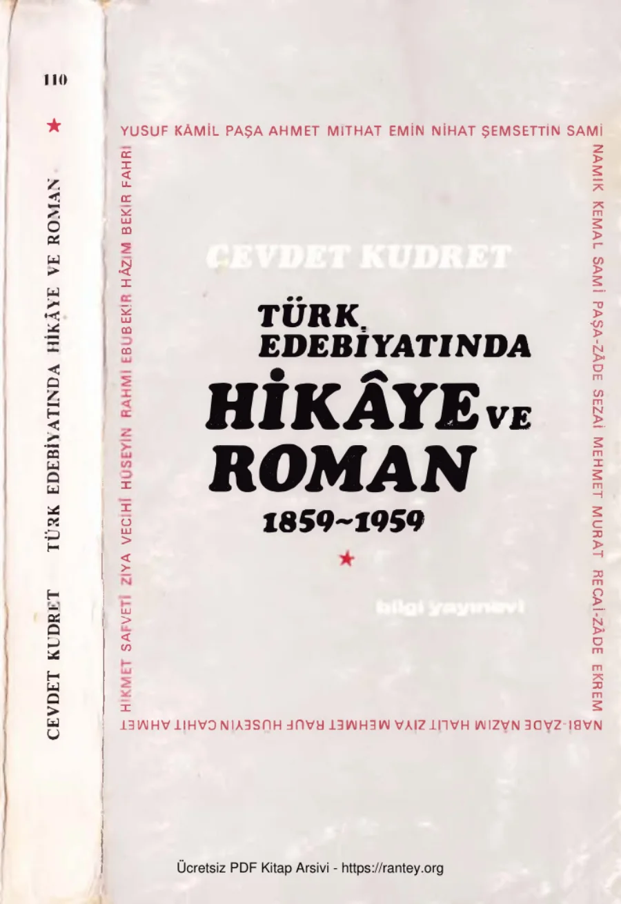 Türk Edebiyatında Hikaye ve Roman 1859 1959 Cilt 1 kapak görseli