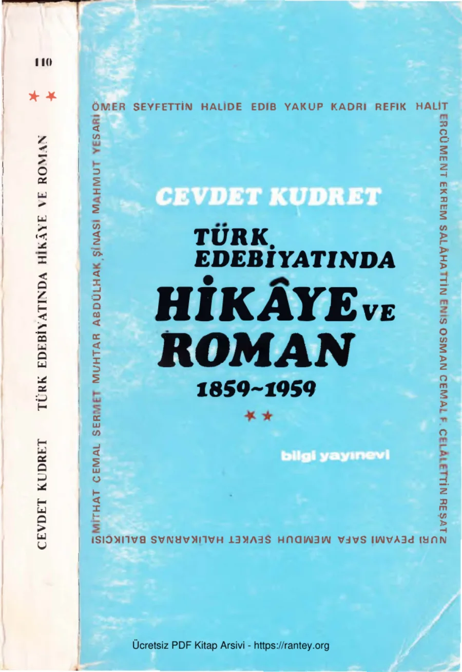 Türk Edebiyatında Hikaye ve Roman 1859 1959 Cilt 2 kapak görseli