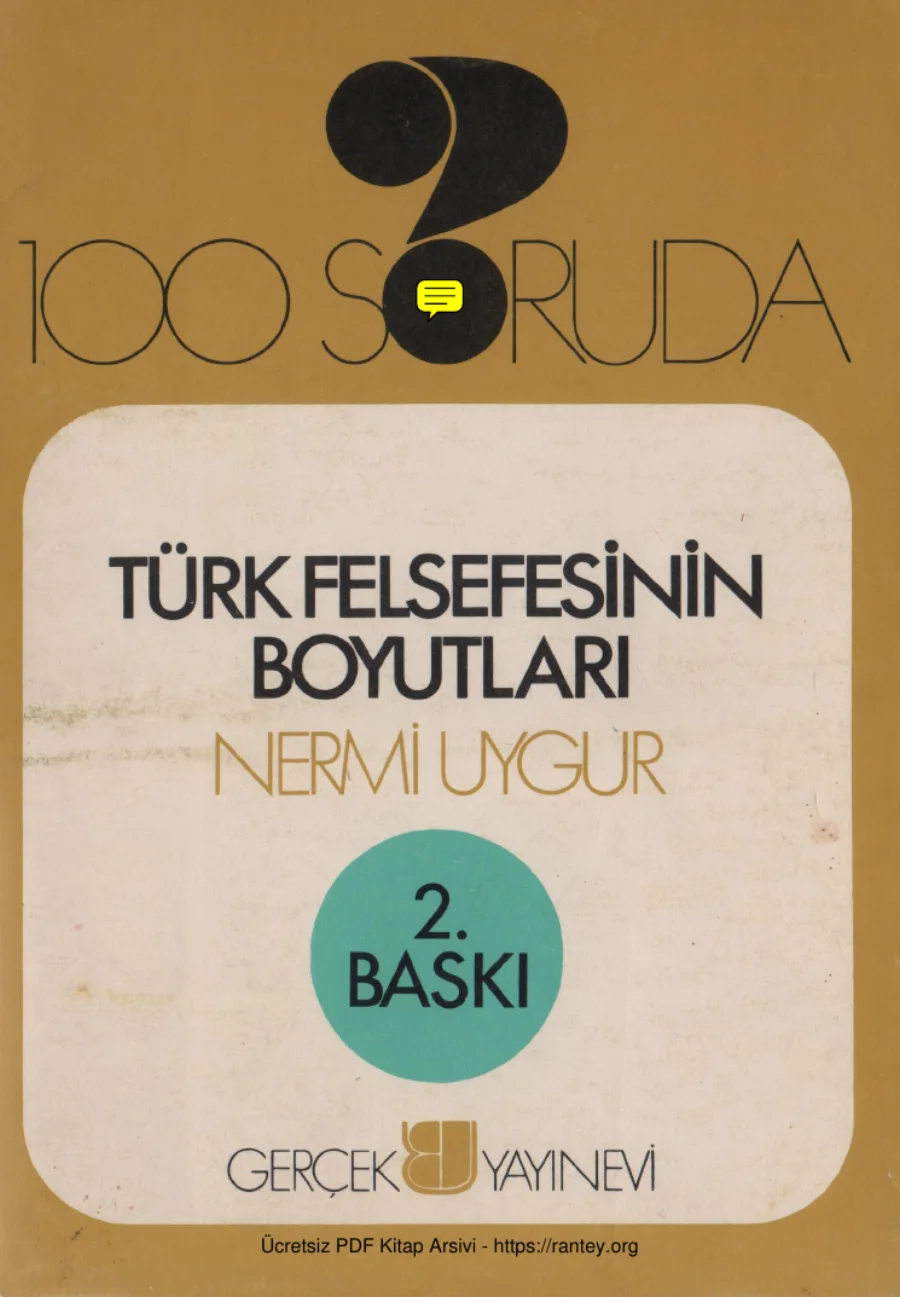 Türk Felsefesinin Boyutları 100 Soruda kapak görseli