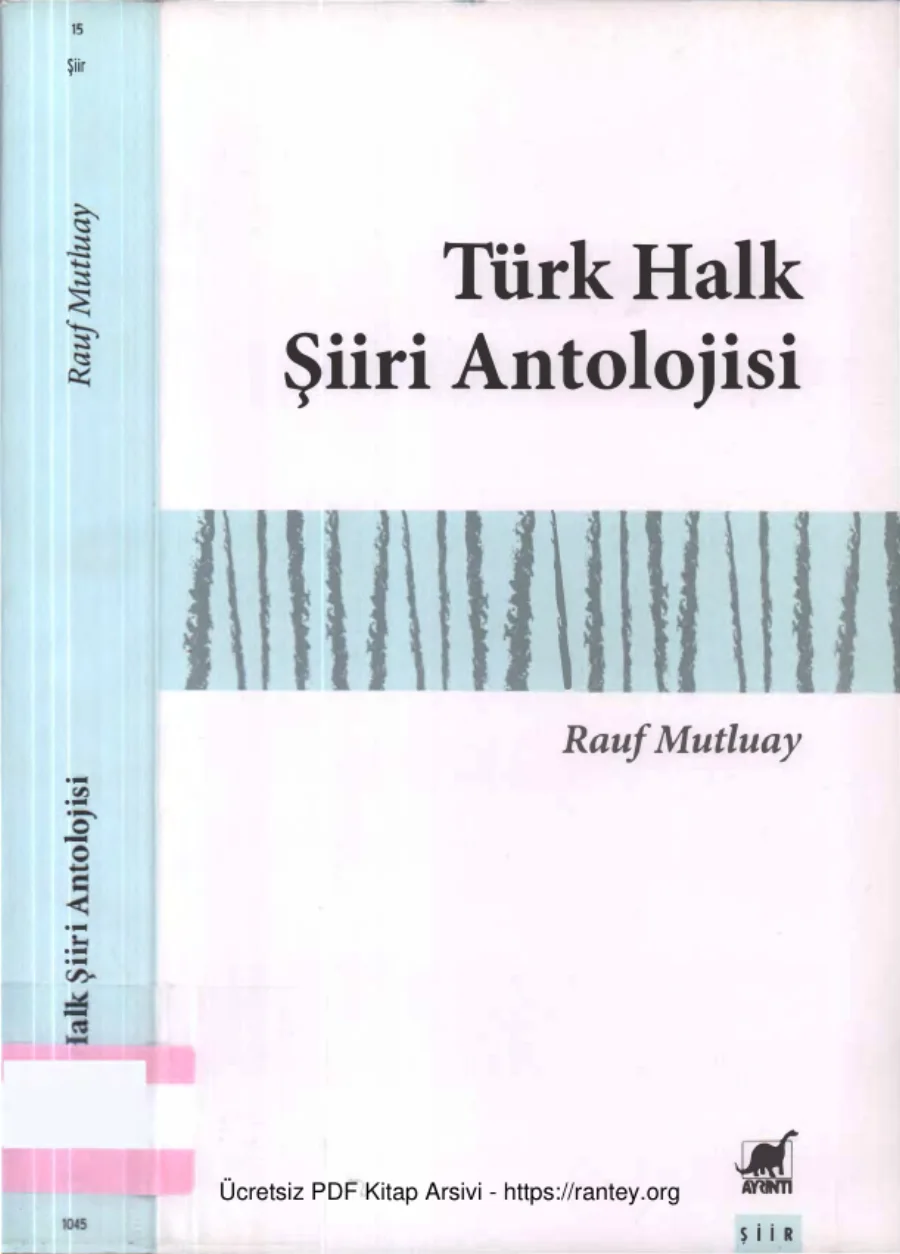 Türk Halk Şiiri Antolojisi kapak görseli