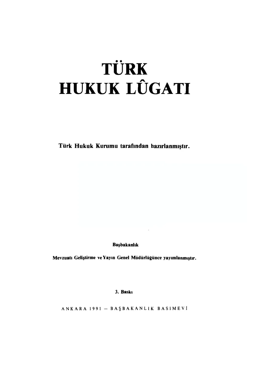 Türk Hukuk Lûgatı kapak görseli