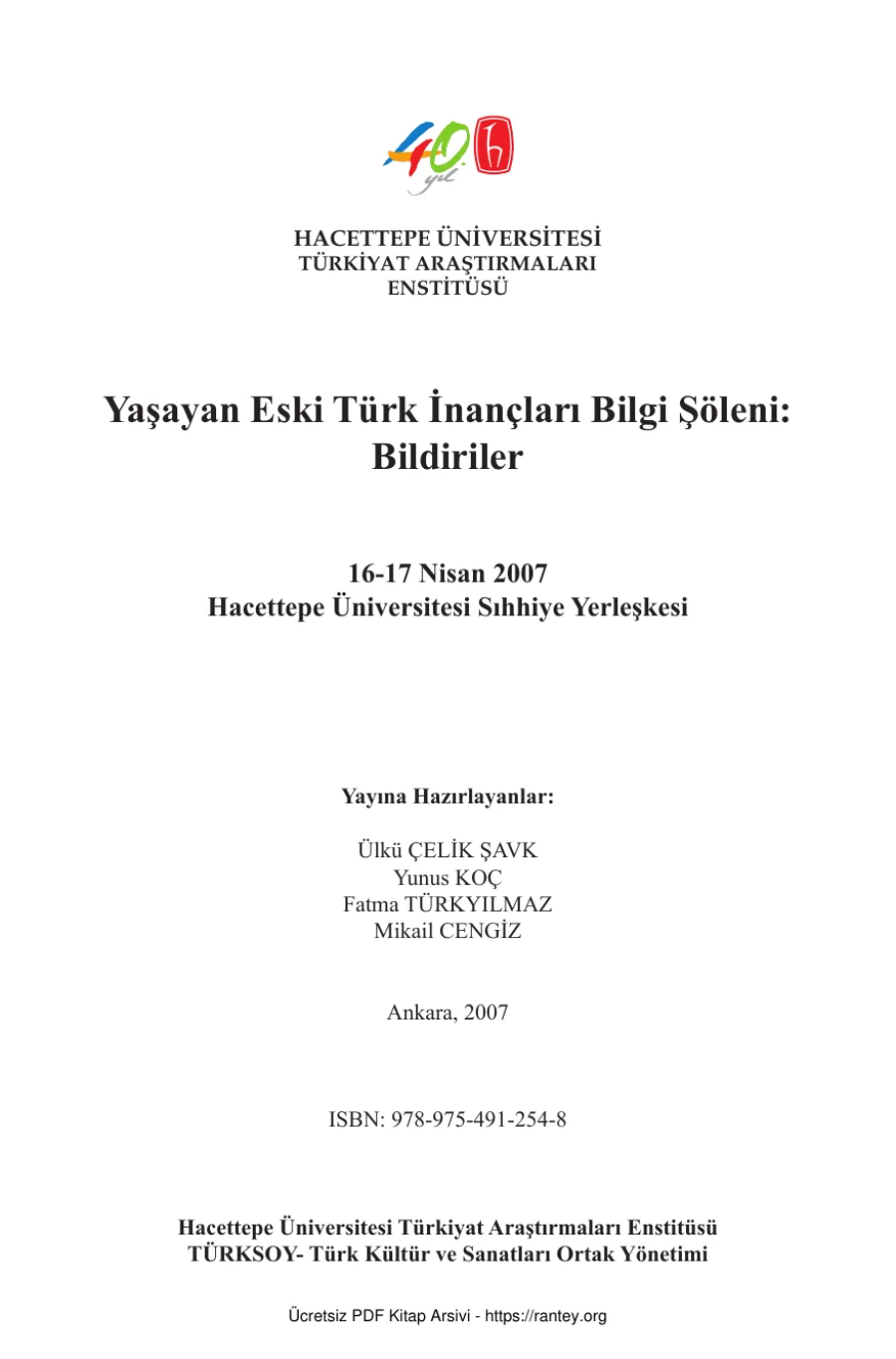 Turk Inanclari Bilgi Soleni Bildirileri kapak görseli