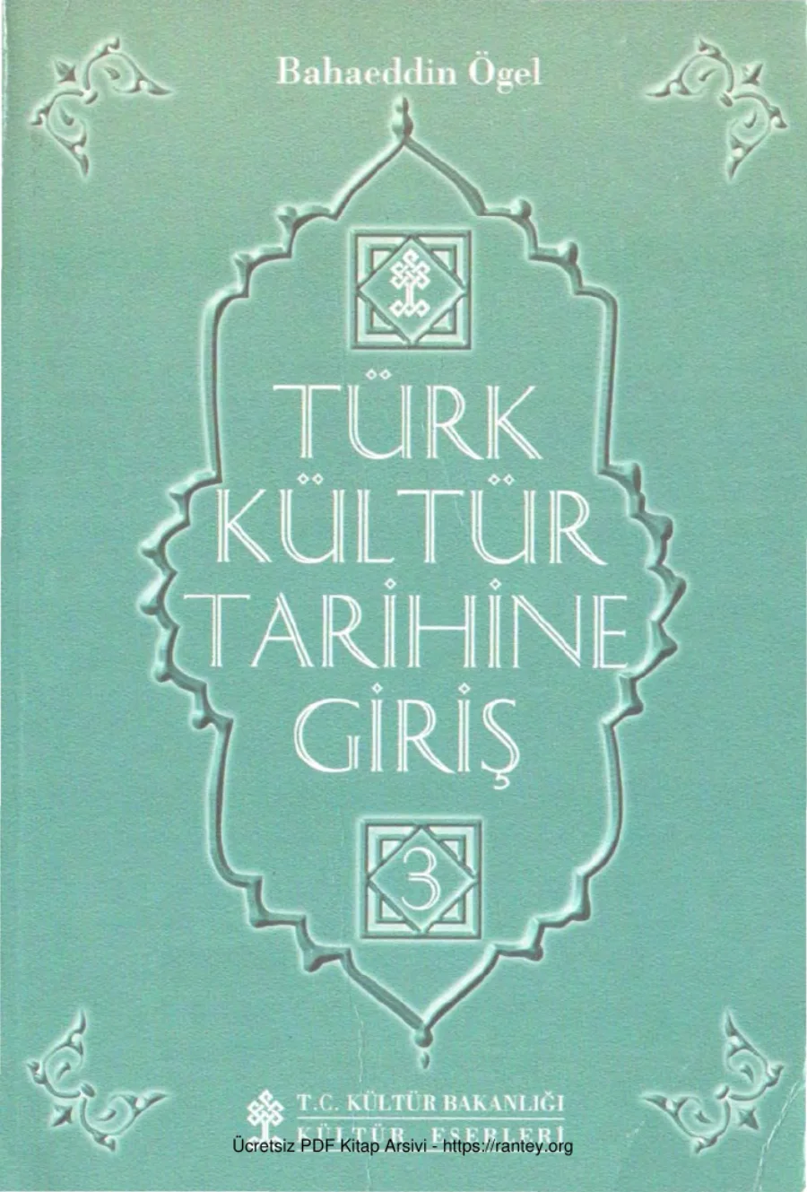 Türk Kültür Tarihine Giriş Cilt 3 kitap kapağı