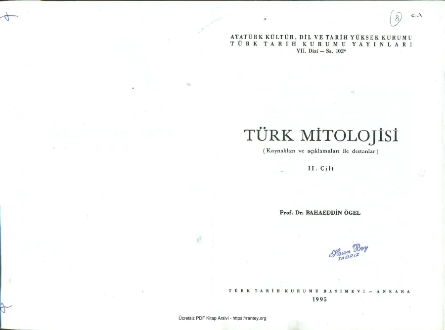 Turk Mitolojisi II kapak görseli