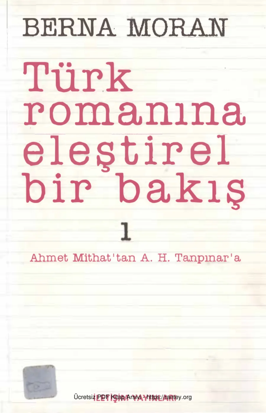 Türk Romanına Eleştirel Bir Bakış I kapak görseli