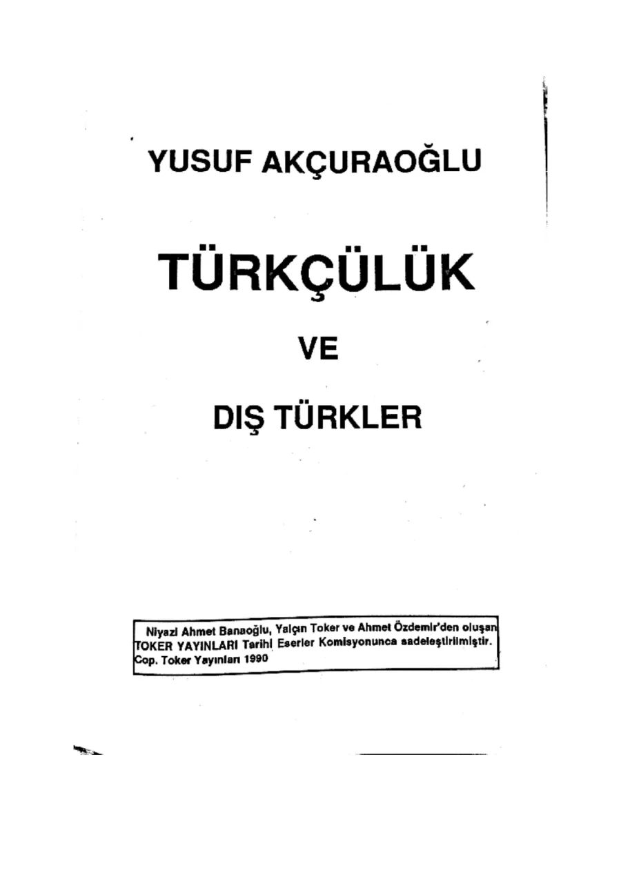 Türkçülük ve Dış Türkler kapak görseli