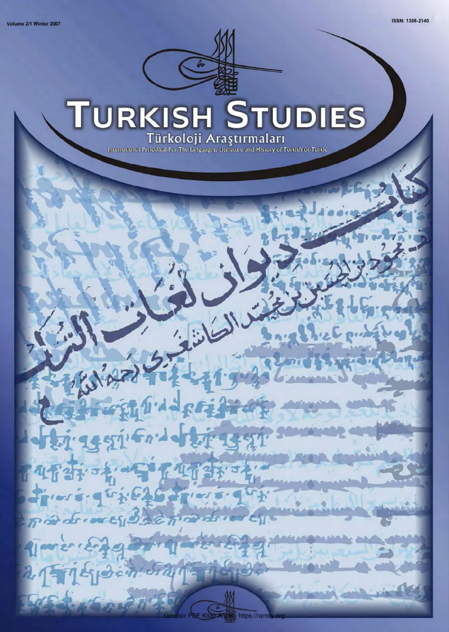 Turkish Studies Cilt 02 Sayı 01 kapak görseli