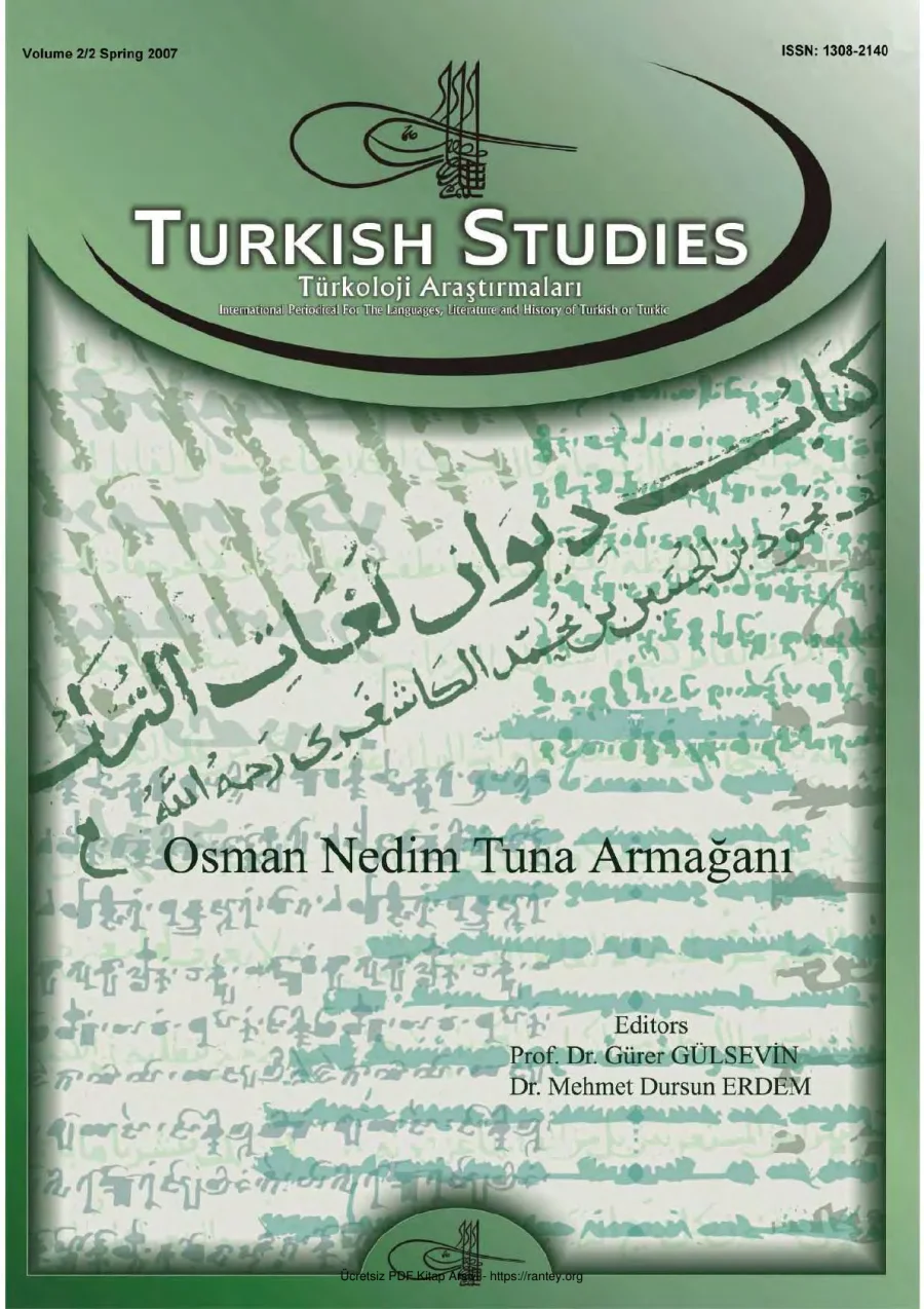 Turkish Studies Cilt 02 Sayı 02 kapak görseli