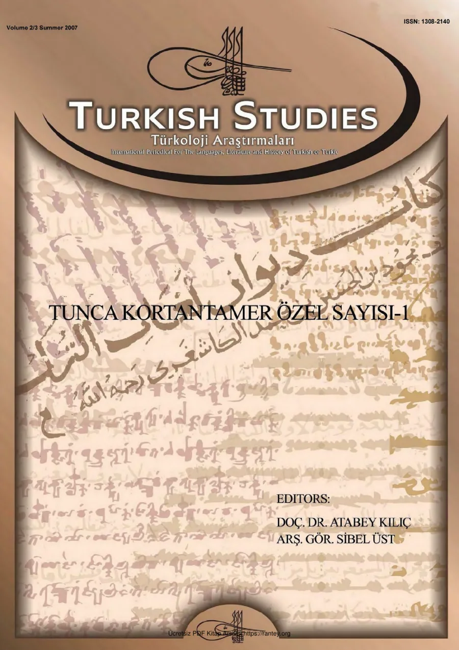 Turkish Studies Cilt 02 Sayı 03 kapak görseli