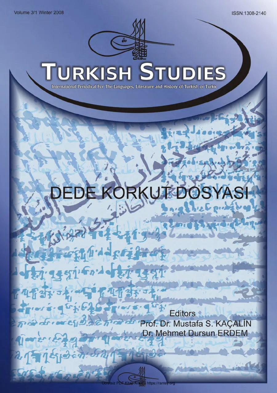 Turkish Studies Cilt 03 Sayı 01 kapak görseli